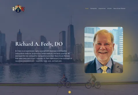 Picture of drfeely.com homepage